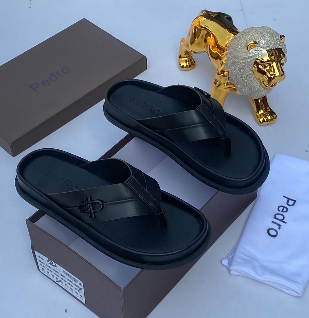 PEDRO SLIPP Leather Pedro Slippers – Refined Comfort at E32VOGUE - Image 1