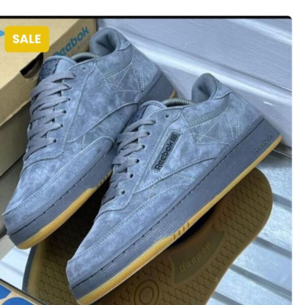 Reebok Club C 85 Vintage Sneakers in Grey Suede – Classic Heritage Style at E32VOGUE